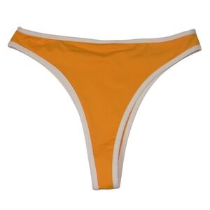 NWT-Kittenish by Jessie James Decker Orange Thong Bikini Bottoms Size XL